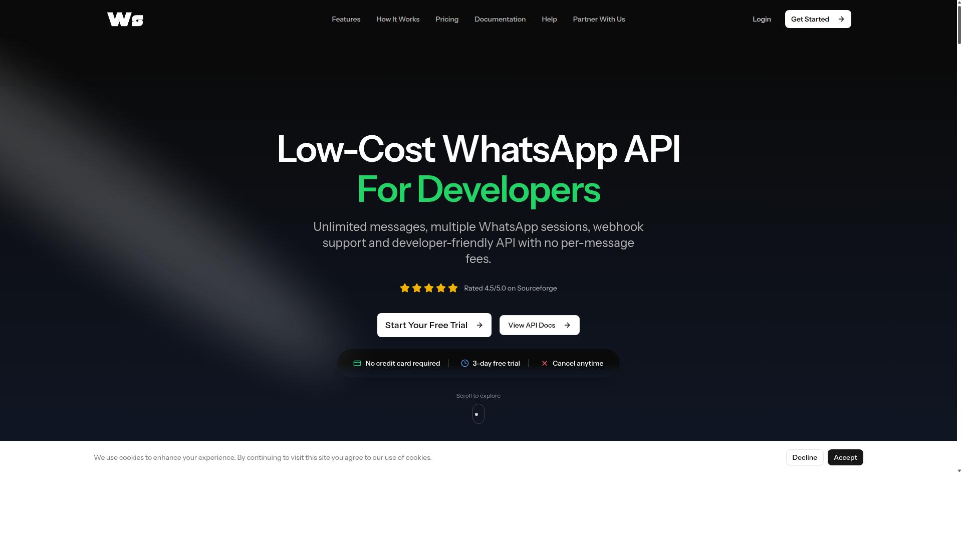 WASender website